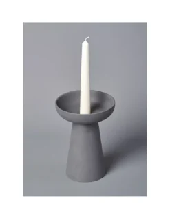 Grand Bougeoir Porcini - Gris Anthracite -Magasin De Bougies Parfumées Pour La Maison grand bougeoir porcini gris anthracite 2