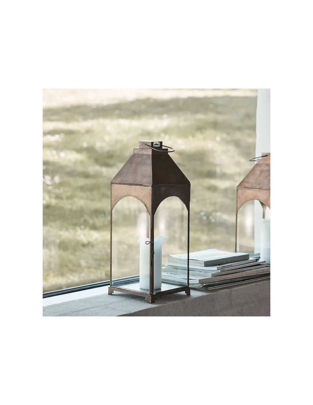 Grande Lanterne Arche En Laiton Antique - House Doctor 4 Grande Lanterne Arche En Laiton Antique - House Doctor – Image 2