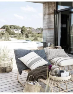 House Doctor Housse De Coussin Coton Beige -Magasin De Bougies Parfumées Pour La Maison housse de coussin coton beige 2