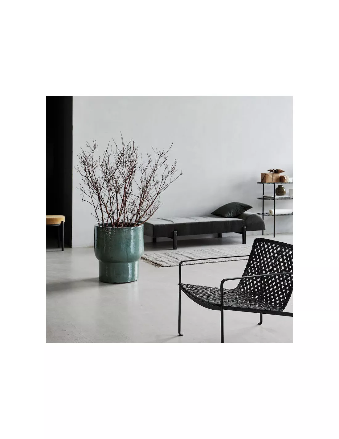 Jardinière Verte Faïence 50x55 Cm - House Doctor 6 Jardinière Verte Faïence 50x55 Cm - House Doctor – Image 4