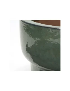 Jardinière Verte Faïence 60x32 Cm - House Doctor -Magasin De Bougies Parfumées Pour La Maison jardiniere verte faience 60x32 cm house doctor 3