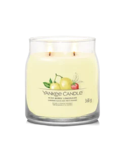 Yankee Candle Limonade Glacée Aux Fruits Rouges - Moyenne Bougie 2 Mèches -Magasin De Bougies Parfumées Pour La Maison limonade glacee aux fruits rouges moyenne bougie 2 meches 2