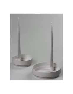 Moyen Bougeoir Orbital Step - Gris -Magasin De Bougies Parfumées Pour La Maison moyen bougeoir orbital step gris 2