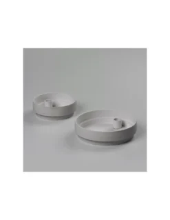 Moyen Bougeoir Orbital Step - Gris -Magasin De Bougies Parfumées Pour La Maison moyen bougeoir orbital step gris 3