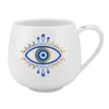 Mug Chance Oeil Blanc Et Bleu -Magasin De Bougies Parfumées Pour La Maison mug chance oeil blanc et bleu