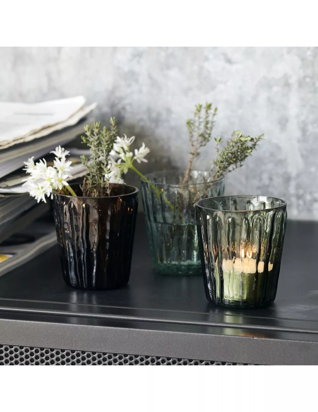 House Doctor Photophore En Verre Tinka Bleu Ciel 6 House Doctor Photophore En Verre Tinka Bleu Ciel – Image 4