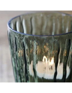 House Doctor Photophore En Verre Tinka Vert Foncé -Magasin De Bougies Parfumées Pour La Maison photophore en verre tinka vert fonce 2