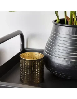 House Doctor Photophore Wilma Points Laiton -Magasin De Bougies Parfumées Pour La Maison photophore wilma points laiton 2