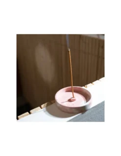 Porte Encens Rose Marbré - Bloom -Magasin De Bougies Parfumées Pour La Maison porte encens rose marbre bloom 2