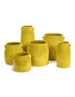 Serax Pot Tabor Jaune S Hauteur 19 Cm -Magasin De Bougies Parfumées Pour La Maison pot tabor jaune s hauteur 19 cm 3