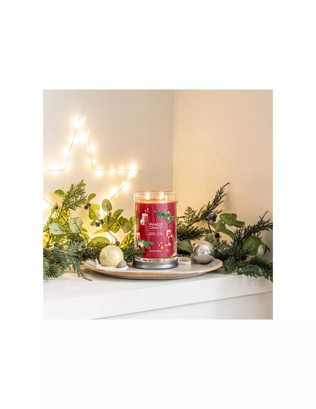 Yankee Candle Retrouvailles De Noël - Grande Colonne 2 Mèches 4 Yankee Candle Retrouvailles De Noël - Grande Colonne 2 Mèches – Image 2