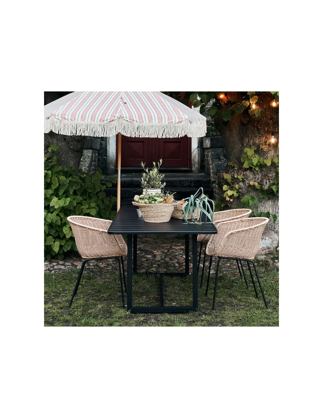 House Doctor Table D'extérieur Métal Noir 200x90 7 House Doctor Table D'extérieur Métal Noir 200x90 – Image 5