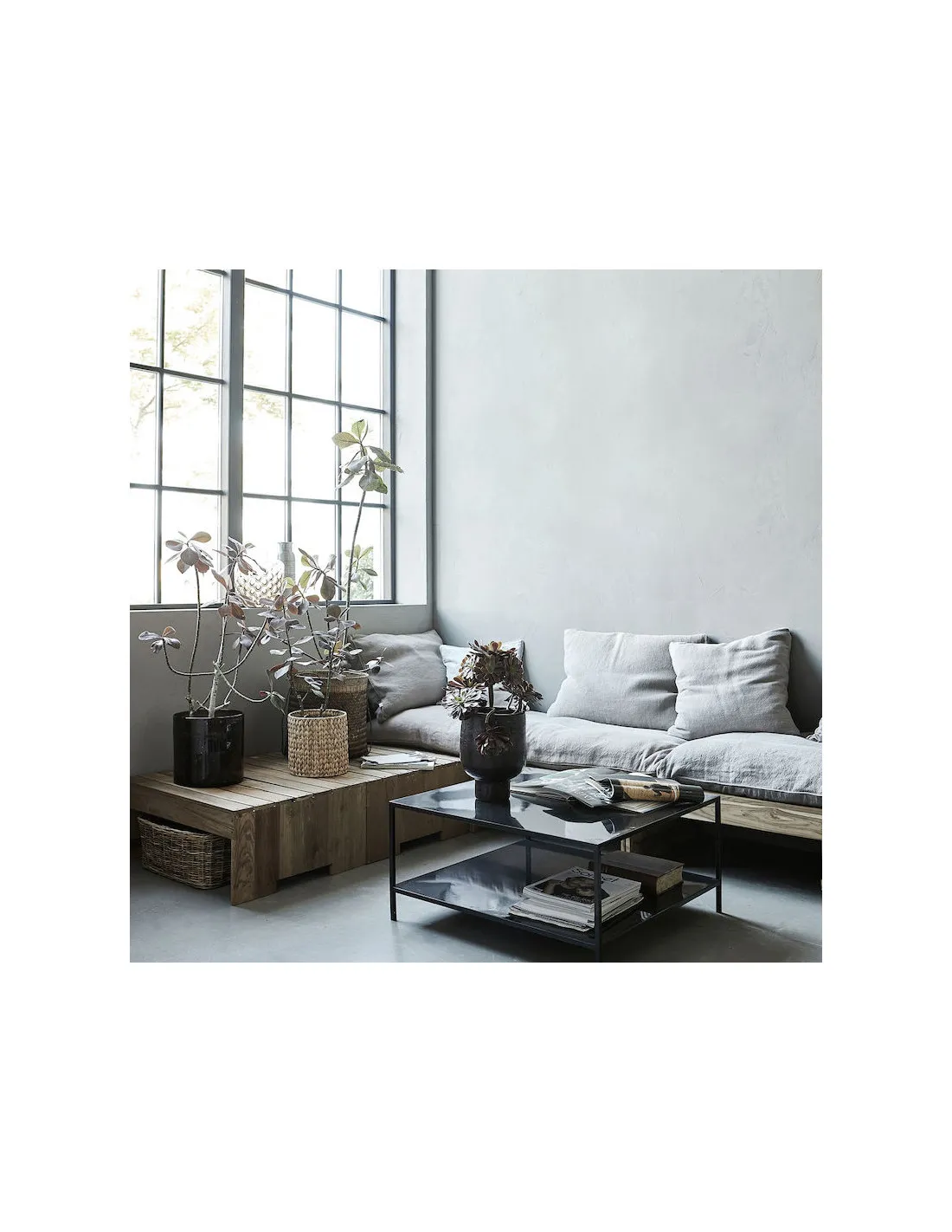 Table Teck Lounge Woodie - House Doctor 4 Table Teck Lounge Woodie - House Doctor – Image 2