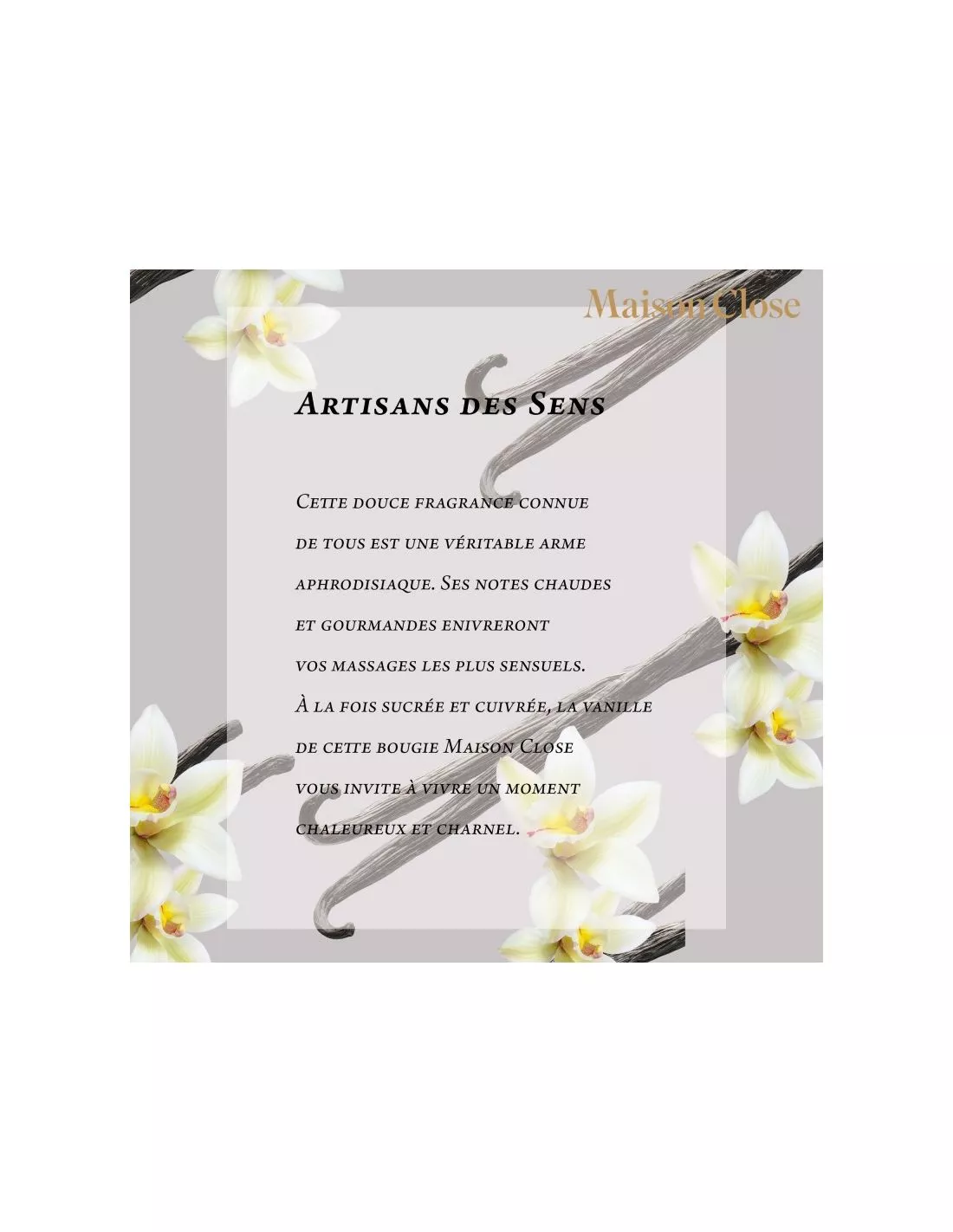 Maison Close Vanille - BOUGIE DE MASSAGE 7 Maison Close Vanille - BOUGIE DE MASSAGE – Image 5