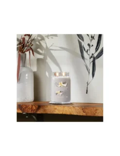 Yankee Candle Vanille Fumée Et Cachemire - Grande Bougie 2 Mèches -Magasin De Bougies Parfumées Pour La Maison vanille fumee et cachemire grande bougie 2 meches 2