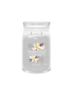 Yankee Candle Vanille Fumée Et Cachemire - Grande Bougie 2 Mèches