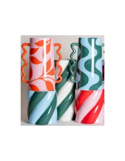 Vase Camilo Rose - Amor Del Color -Magasin De Bougies Parfumées Pour La Maison vase camilo rose amor del color 2