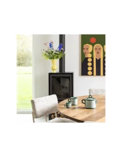 & Klevering Vase Klevering Rhombic - Jaune -Magasin De Bougies Parfumées Pour La Maison vase klevering rhombic jaune 2