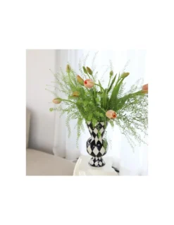 & Klevering Vase Klevering Rhombic - Rouge -Magasin De Bougies Parfumées Pour La Maison vase klevering rhombic rouge 2