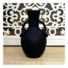 Vase Terre Cuite Cirta - Noir -Magasin De Bougies Parfumées Pour La Maison vase terre cuite cirta noir