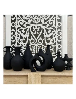 Vase Terre Cuite Cirta - Noir -Magasin De Bougies Parfumées Pour La Maison vase terre cuite cirta noir 2