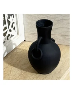 Vase Terre Cuite Cirta - Noir -Magasin De Bougies Parfumées Pour La Maison vase terre cuite cirta noir 3